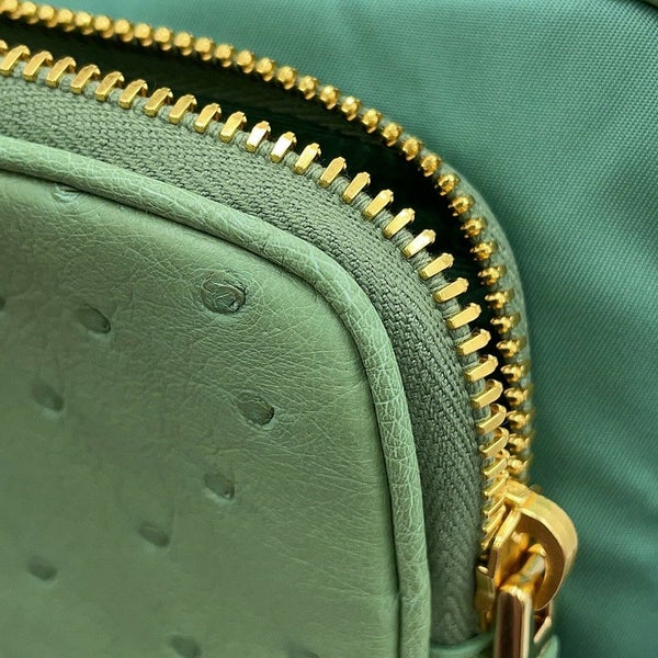 プラダ ハンドバッグ Re-Nylon トップハンドルバッグ オーストリッチ ナイロン 1BB106 PRADA 2way