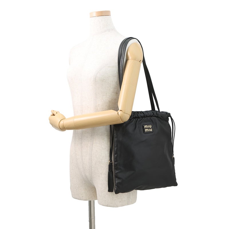 ミュウミュウ ショルダーバッグ ジョワ ナッパレザー 5BG303 Miu Miu 黒