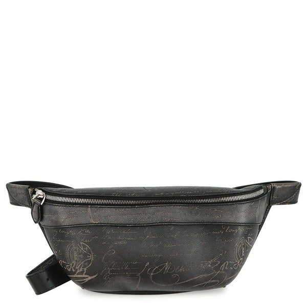 ベルルッティ ボディバッグ カリグラフィ ライダー バムバッグ レザー Berluti 黒