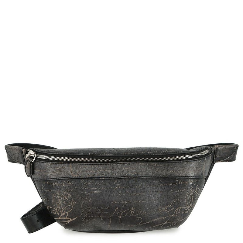 ベルルッティ ボディバッグ カリグラフィ ライダー バムバッグ レザー Berluti 黒