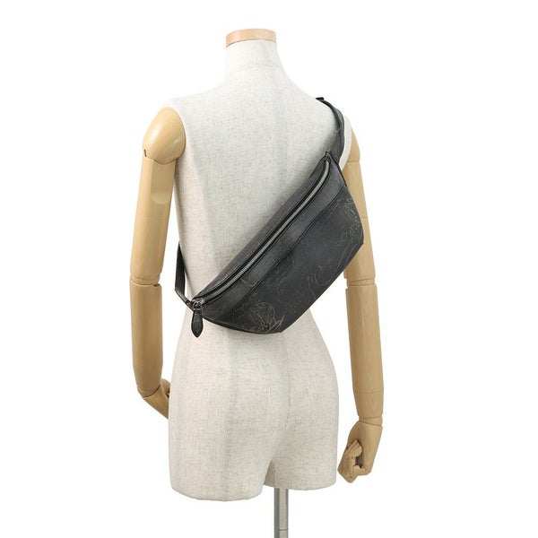 ベルルッティ ボディバッグ カリグラフィ ライダー バムバッグ レザー Berluti 黒