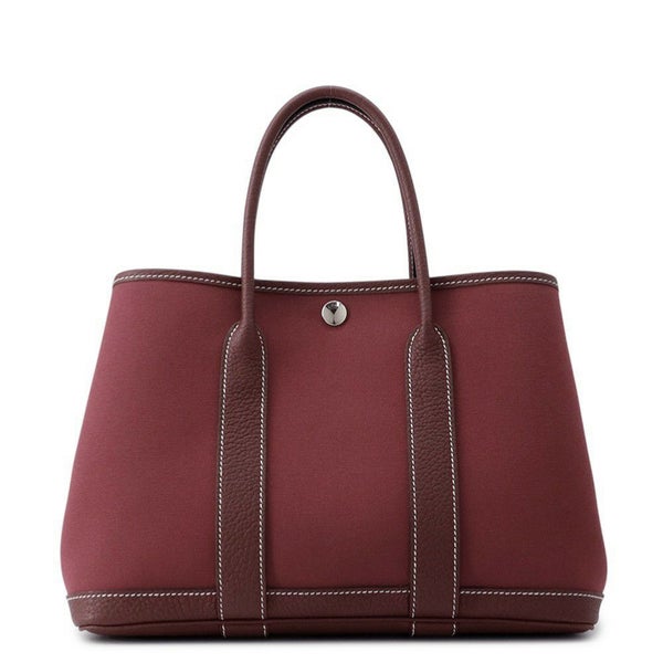 エルメス トートバッグ ガーデンパーティTPM ルージュアッシュ/シルバー金具 トワルオフィシエ/ネゴンダ B刻印