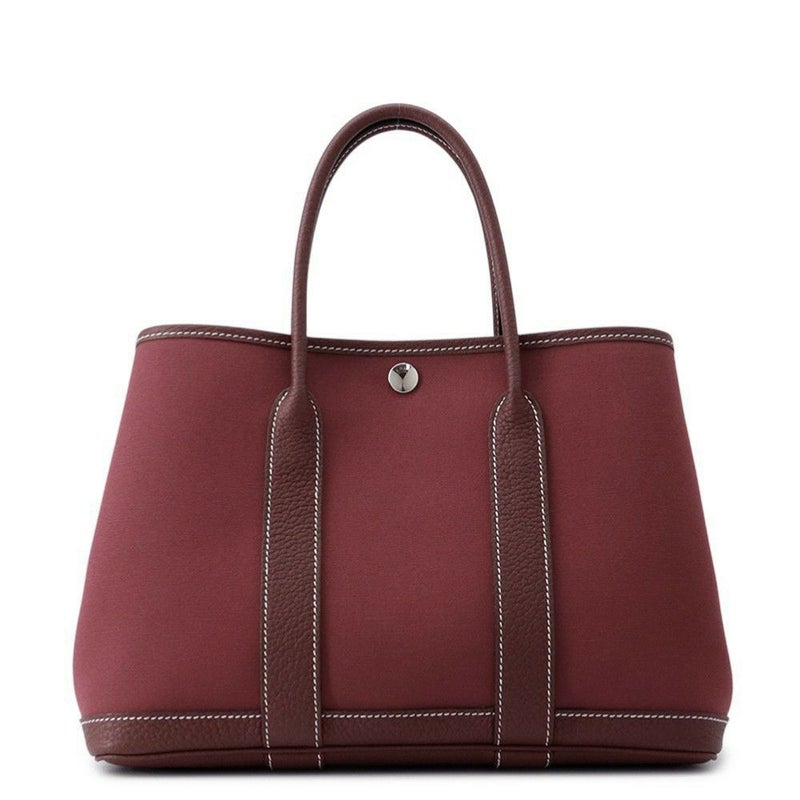 エルメス トートバッグ ガーデンパーティTPM ルージュアッシュ/シルバー金具 トワルオフィシエ/ネゴンダ B刻印