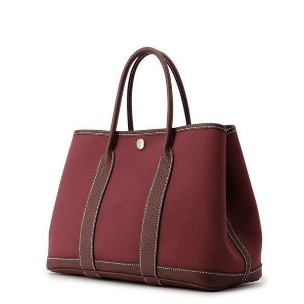 エルメス トートバッグ ガーデンパーティTPM ルージュアッシュ/シルバー金具 トワルオフィシエ/ネゴンダ B刻印