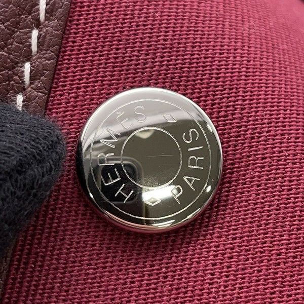 エルメス トートバッグ ガーデンパーティTPM ルージュアッシュ/シルバー金具 トワルオフィシエ/ネゴンダ B刻印