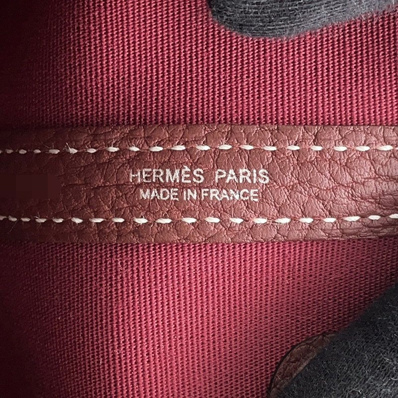 エルメス トートバッグ ガーデンパーティTPM ルージュアッシュ/シルバー金具 トワルオフィシエ/ネゴンダ B刻印