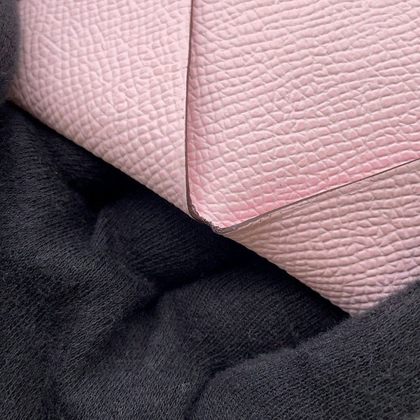 エルメス カードケース カルヴィ ローズダーリン エプソン K刻印 HERMES 名刺入れ