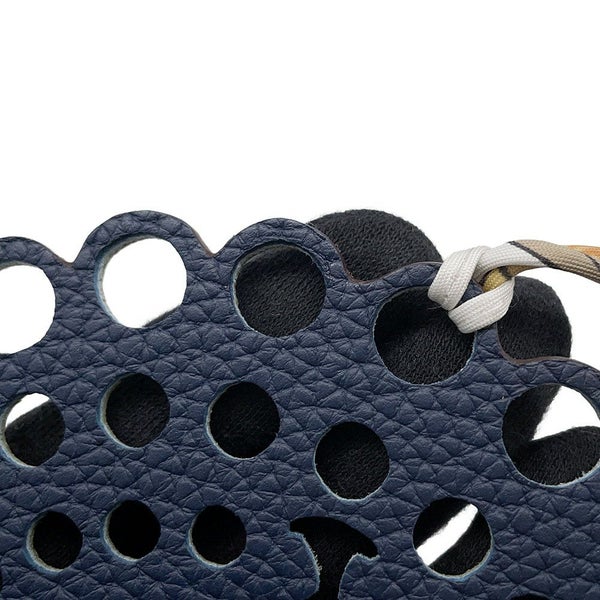 エルメス バッグチャーム プティアッシュ ピーコック カノピ/ブルーニュイ トゴ/シェブルミゾル  HERMES チャーム