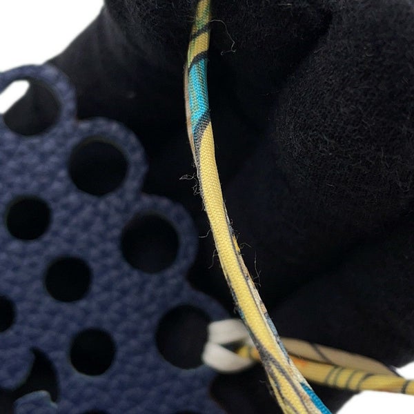 エルメス バッグチャーム プティアッシュ ピーコック カノピ/ブルーニュイ トゴ/シェブルミゾル  HERMES チャーム