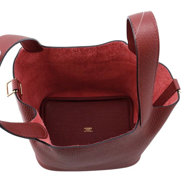 エルメス ハンドバッグ ピコタンロックPM ルージュアッシュ/ゴールド金具 トリヨンクレマンス W刻印