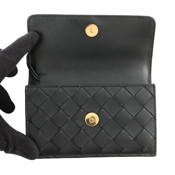 ボッテガヴェネタ コインケース アンディアーモ ファスナー レザー 776031 BOTTEGA VENETA 財布 黒