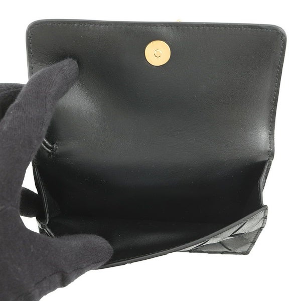 ボッテガヴェネタ コインケース アンディアーモ ファスナー レザー 776031 BOTTEGA VENETA 財布 黒