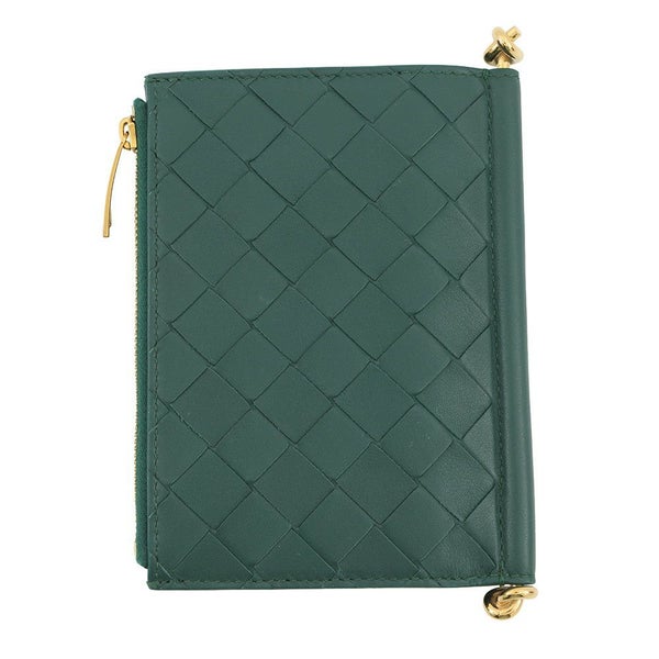 ボッテガヴェネタ 二つ折り財布 ソルスティス ミディアム レザー 806078 BOTTEGA VENETA 財布