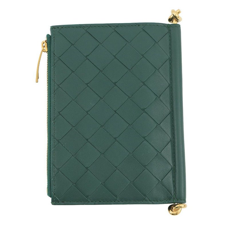 ボッテガヴェネタ 二つ折り財布 ソルスティス ミディアム レザー 806078 BOTTEGA VENETA 財布