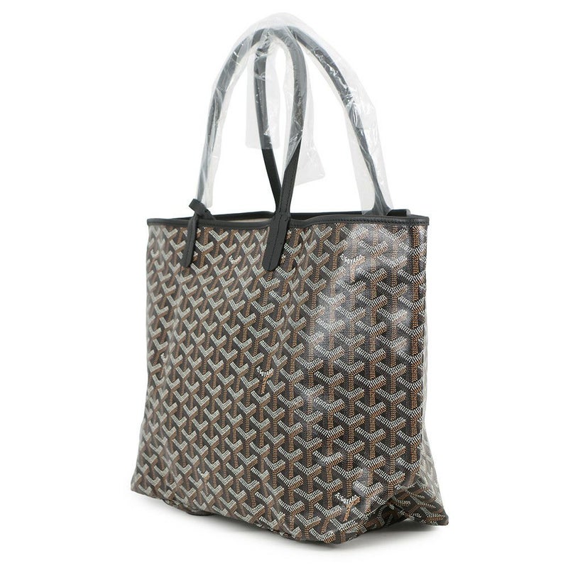 ゴヤール トートバッグ サンルイ マーカージュ スヌーピー PM PVC レザー GOYARD 黒