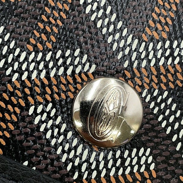 ゴヤール トートバッグ サンルイ マーカージュ スヌーピー PM PVC レザー GOYARD 黒