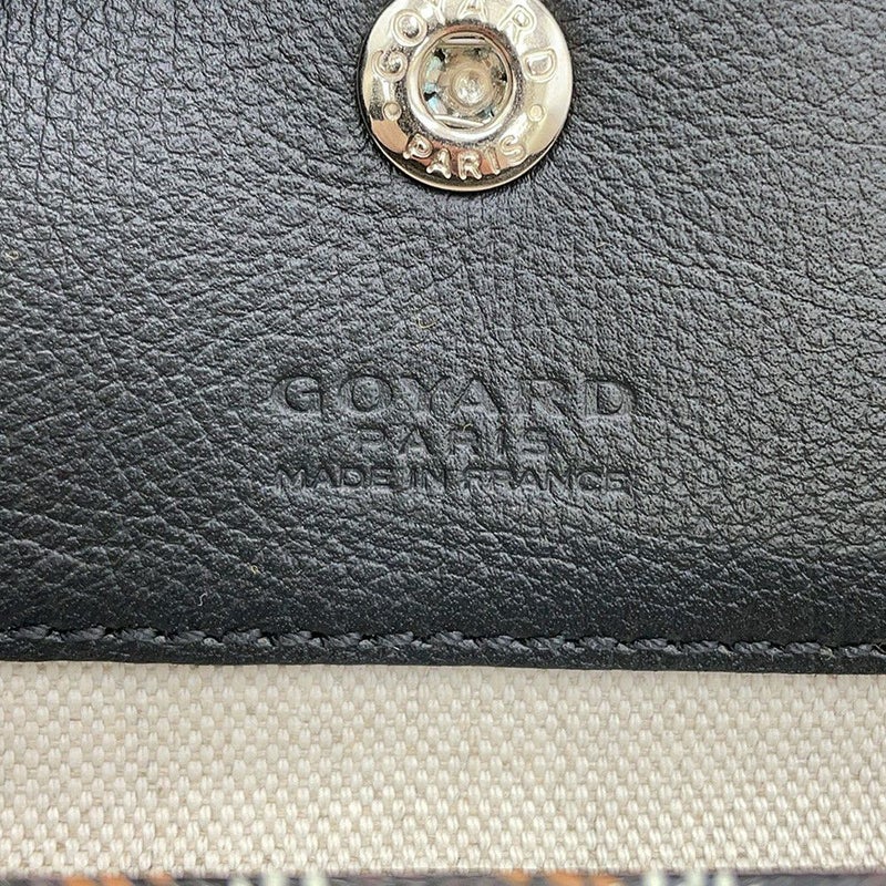 ゴヤール トートバッグ サンルイ マーカージュ スヌーピー PM PVC レザー GOYARD 黒