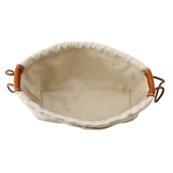 エルメス ポーチ フールビ20 ナチュラル/ォーヴ/シルバー金具 トワルシェブロン/バレニア B刻印 バッグインバッグ