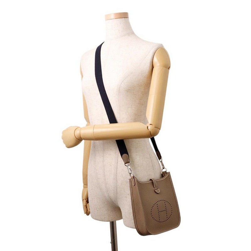 エルメス エブリンTPM 111cm アマゾン エトゥープ/ブルーインディゴ/シルバー金具 トリヨンクレマンス W刻印