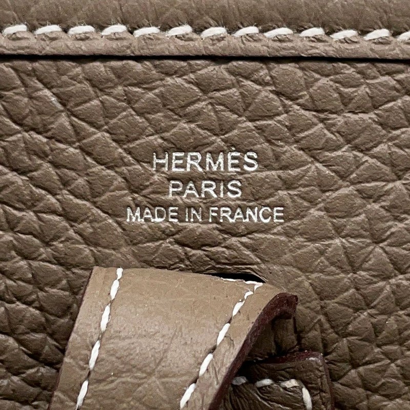 エルメス エブリンTPM 111cm アマゾン エトゥープ/ブルーインディゴ/シルバー金具 トリヨンクレマンス W刻印