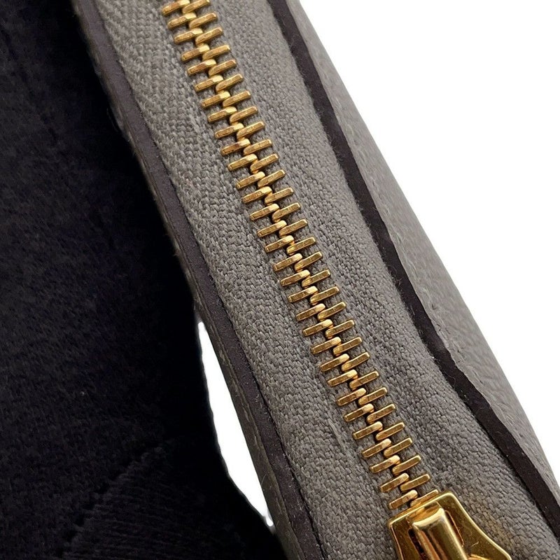 エルメス 二つ折り財布 ジップアンゴー2 シェーヌダンクル グリメイヤー/ゴールド金具 エバーカラー W刻印 財布