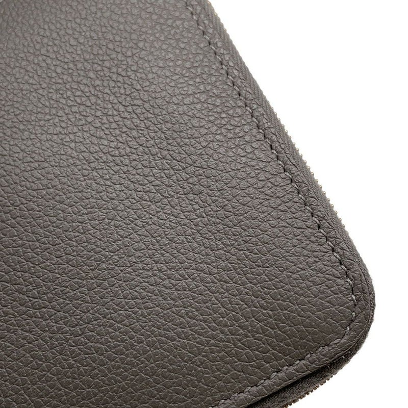 エルメス 二つ折り財布 ジップアンゴー2 シェーヌダンクル グリメイヤー/ゴールド金具 エバーカラー W刻印 財布