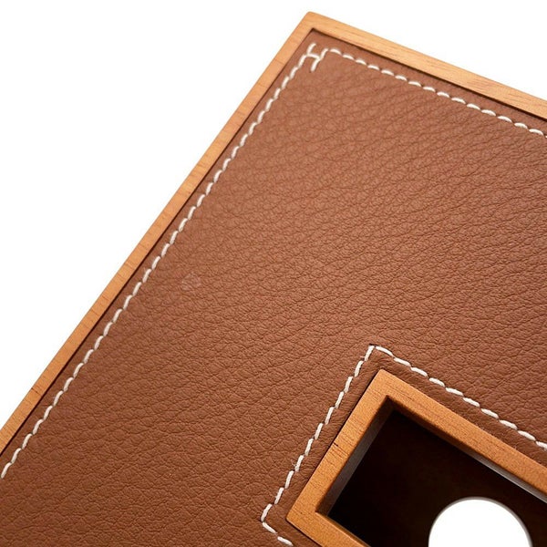 エルメス  ティッシュケース プレイヤード PM フォーヴ マホガニー/トリヨン・リス HERMES ケース