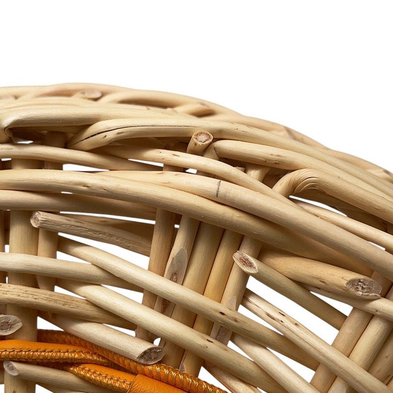 エルメス ラウンドトレー オズレ・カラー PM ジョーヌ・ドール  柳/スイフト/ガラス HERMES トレー