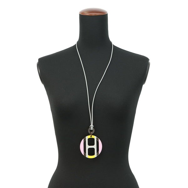 エルメス ネックレス Hエキップ Equipe バッファローホーン HERMES アクセサリー