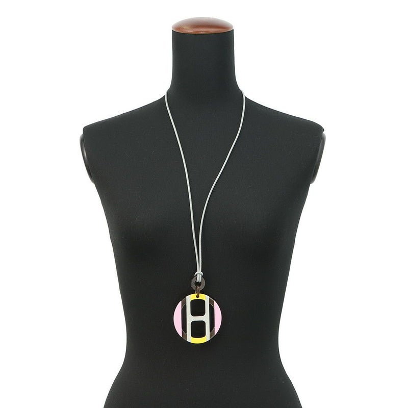 エルメス ネックレス Hエキップ Equipe バッファローホーン HERMES アクセサリー