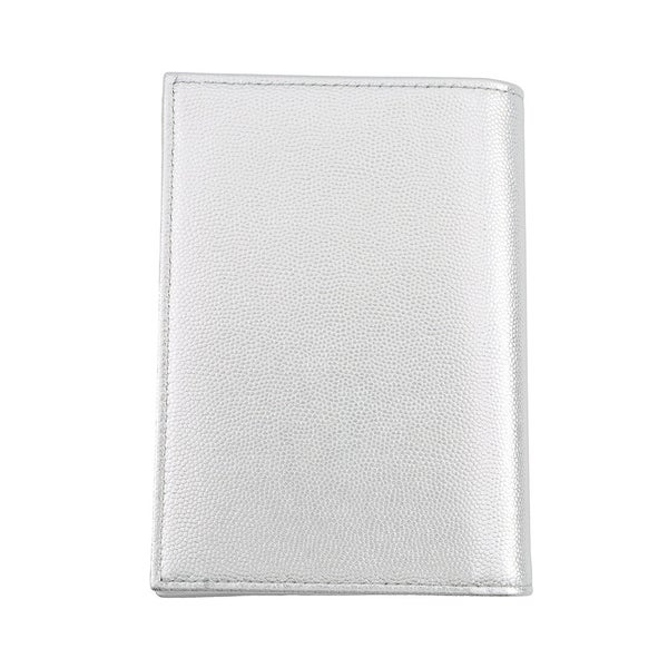 シャネル パスポートケース 二つ折り財布 ココマーク メタリック コンパクトウォレット キャビアスキン AP4665 CHANEL