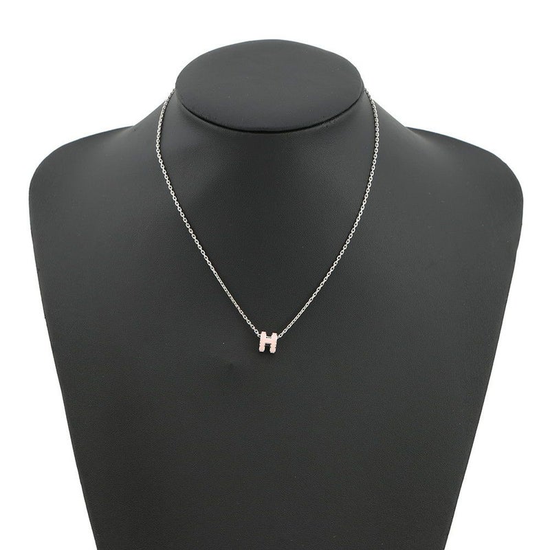 エルメス ネックレス ミニ・ポップアッシュ ローズドラジェ/シルバー金具 HERMES アクセサリー