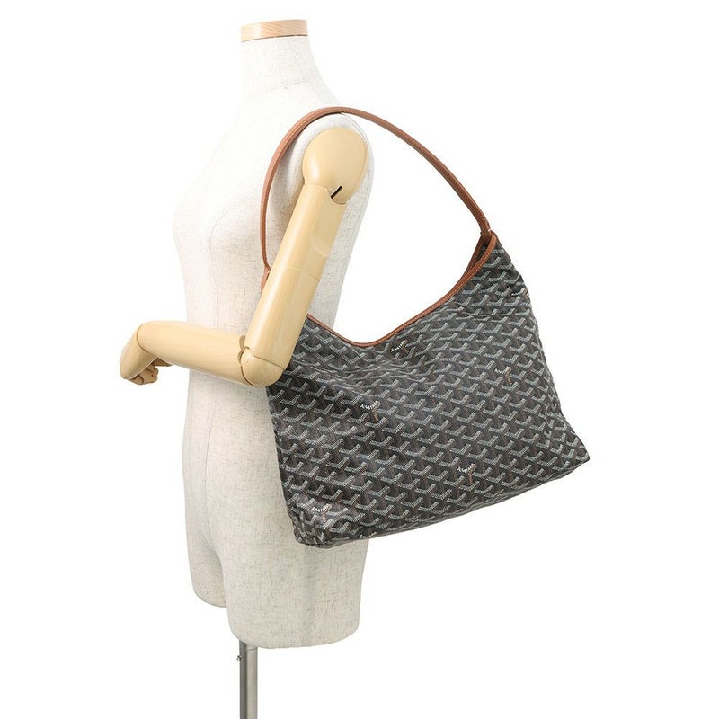 ゴヤール トートバッグ ボエム ホーボーバッグ PVC BOHEMEPMLTY01CL03P GOYARD ポーチ付き 黒 ブラウン