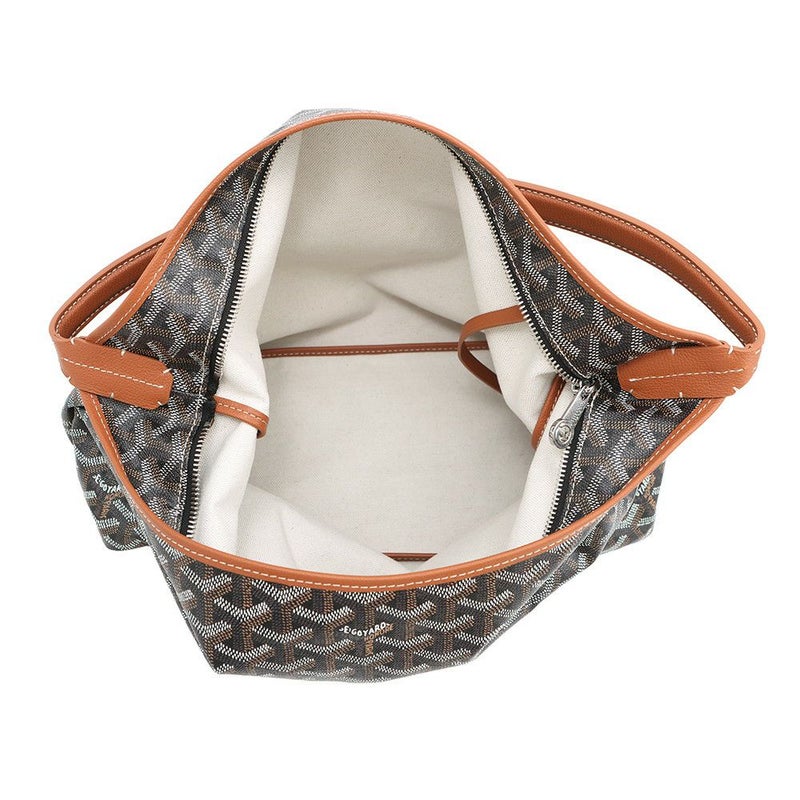 ゴヤール トートバッグ ボエム ホーボーバッグ PVC BOHEMEPMLTY01CL03P GOYARD ポーチ付き 黒 ブラウン