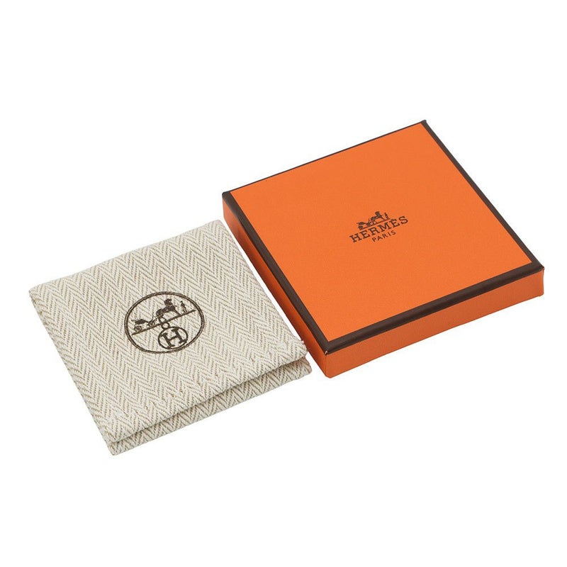 エルメス ピアス シングル H ブラック/シルバー金具 HERMES アクセサリー 片耳 黒