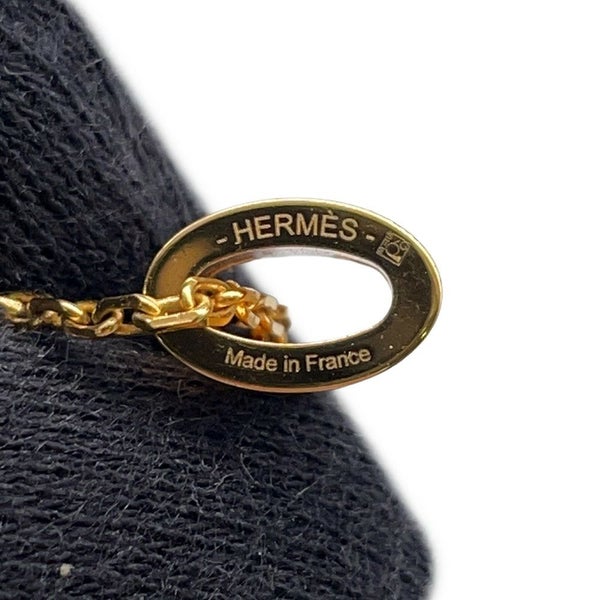 エルメス ネックレス ミニ・ポップアッシュ ピンク/ゴールド金具 HERMES アクセサリー