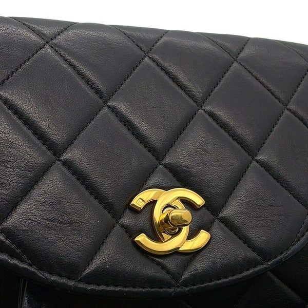 シャネル リュック ココマーク マトラッセ チェーンショルダー ラムスキン A10177 CHANEL バッグ バックパック 黒