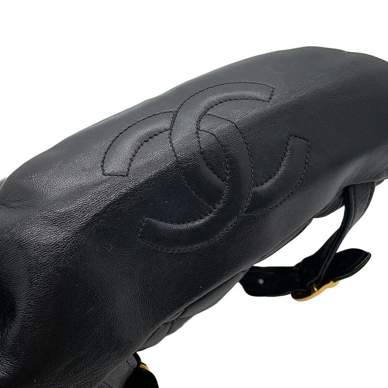 シャネル リュック ココマーク マトラッセ チェーンショルダー ラムスキン A10177 CHANEL バッグ バックパック 黒