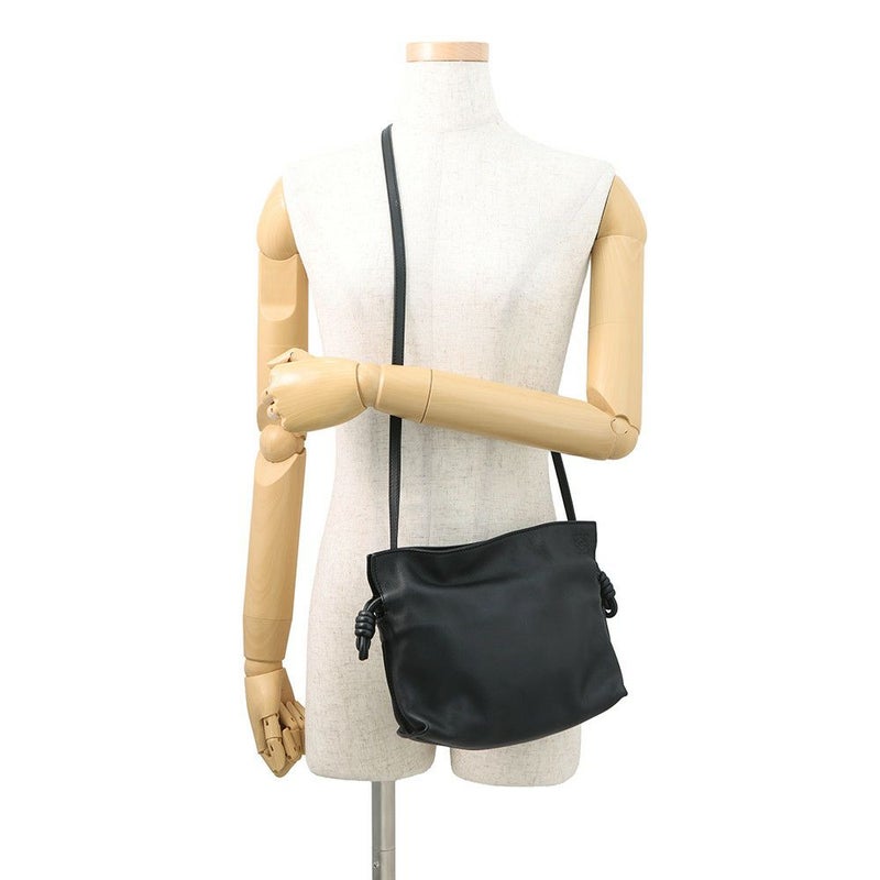 ロエベ ショルダーバッグ フラメンコ クラッチバッグ ミニ アナグラム レザー A411FC2X37 LOEWE 2way 黒
