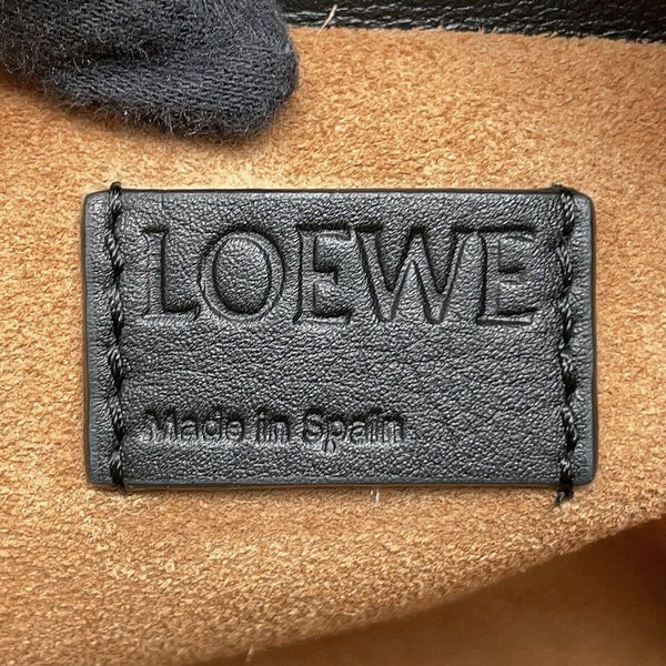 ロエベ ショルダーバッグ フラメンコ クラッチバッグ ミニ アナグラム レザー A411FC2X37 LOEWE 2way 黒