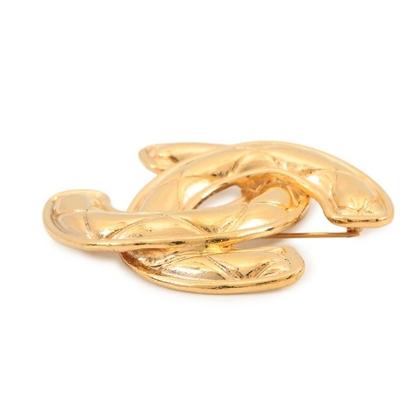 シャネル ブローチ ココマーク マトラッセ メタル ヴィンテージ CHANEL アクセサリー