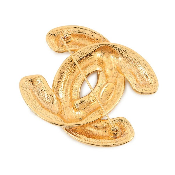 シャネル ブローチ ココマーク マトラッセ メタル ヴィンテージ CHANEL アクセサリー