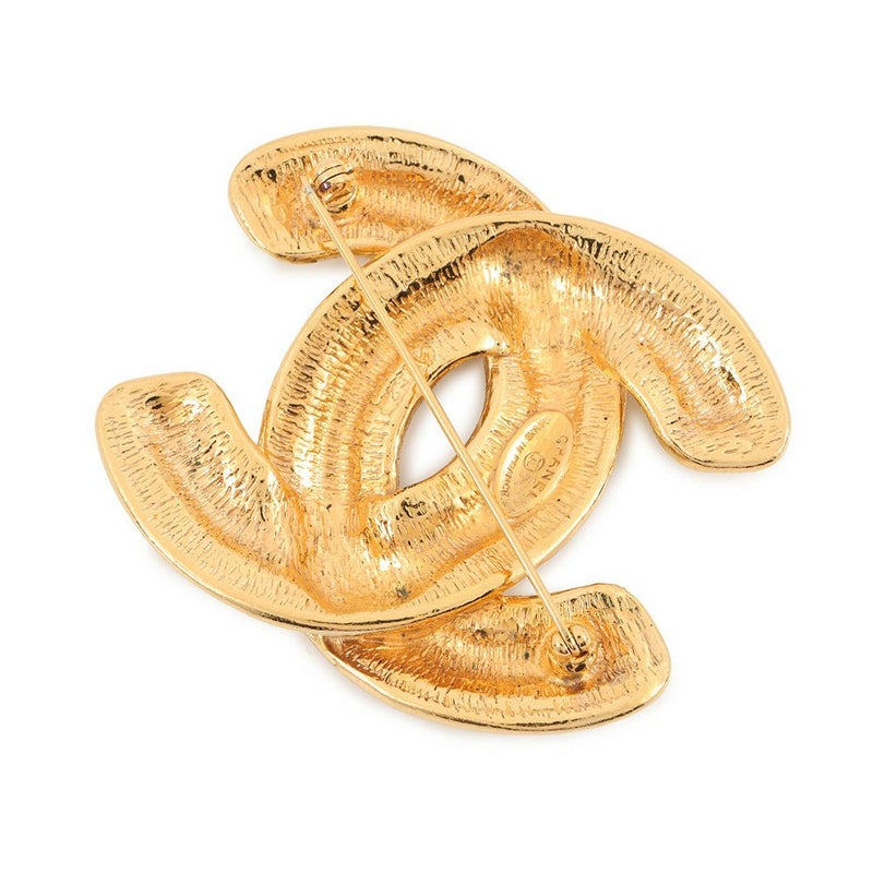 シャネル ブローチ ココマーク マトラッセ メタル ヴィンテージ CHANEL アクセサリー