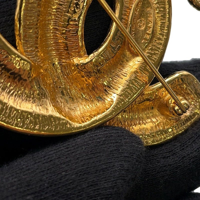 シャネル ブローチ ココマーク マトラッセ メタル ヴィンテージ CHANEL アクセサリー