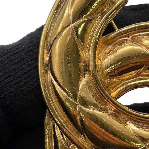 シャネル ブローチ ココマーク マトラッセ メタル ヴィンテージ CHANEL アクセサリー