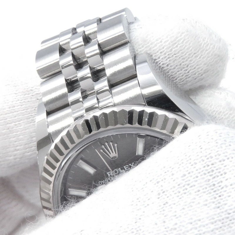 ロレックス レディ デイトジャスト SS/K18WG 279174 ROLEX 腕時計 ダークグレー文字盤