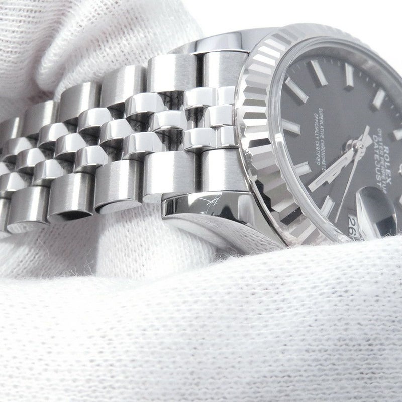 ロレックス レディ デイトジャスト SS/K18WG 279174 ROLEX 腕時計 ダークグレー文字盤