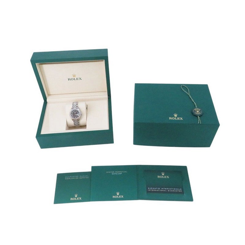 ロレックス レディ デイトジャスト SS/K18WG 279174 ROLEX 腕時計 ダークグレー文字盤