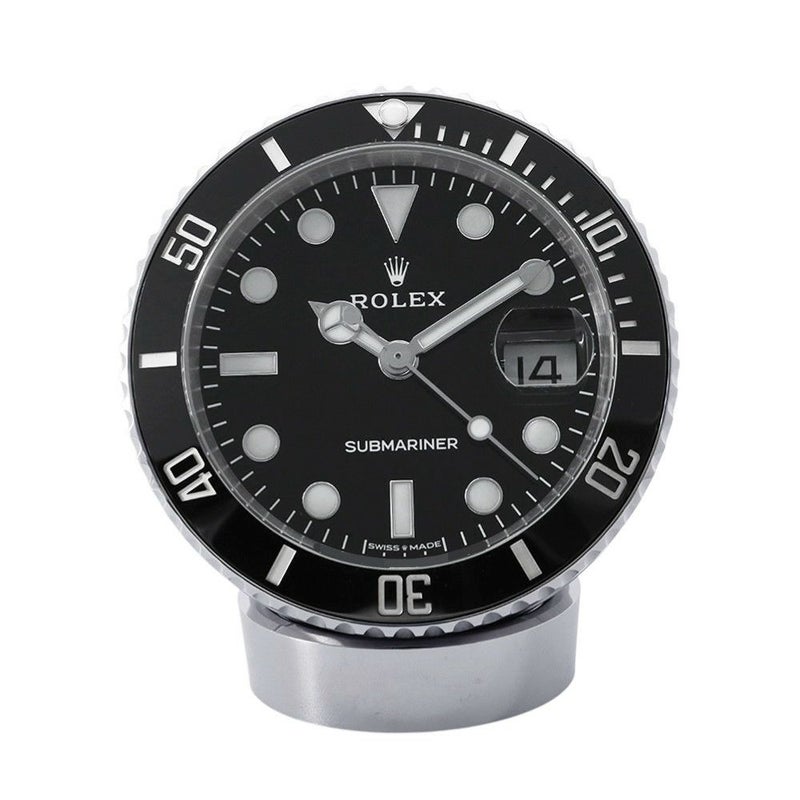ロレックス サブマリーナデイト デスククロック ROLEX 置時計 黒文字盤