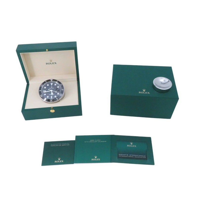 ロレックス サブマリーナデイト デスククロック ROLEX 置時計 黒文字盤